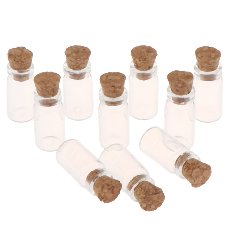 Food Storage Lid - 10Pcs 1:12 Dollhouse Miniature Glass Jars