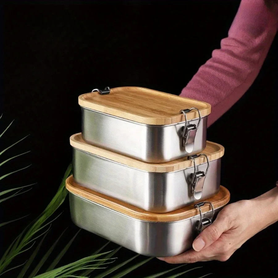 Food Storage Cabinet - New 304 stainless steel bamboo lid