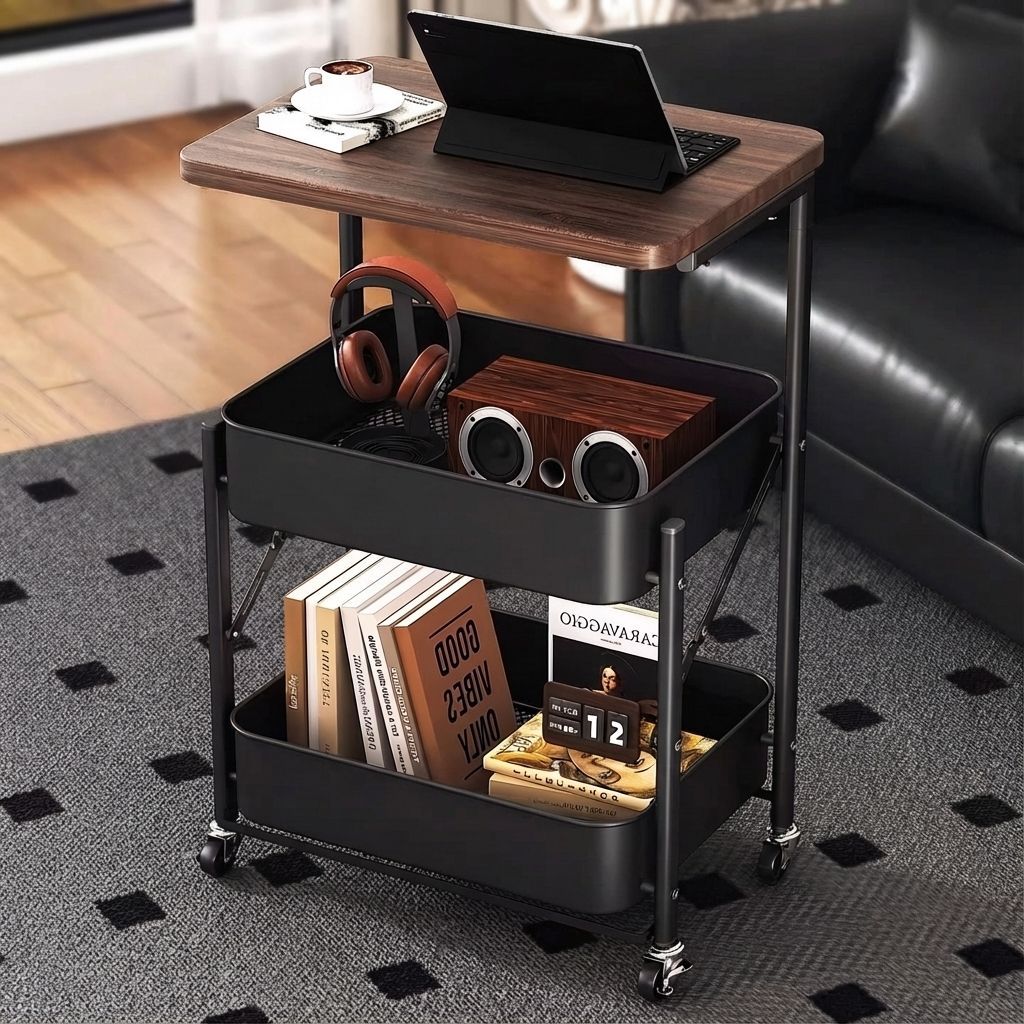 Food Storage Medieval - YUNLINLI medieval foldable trolley shelf floor-to-ceiling