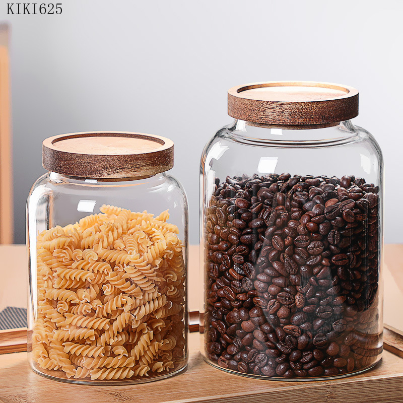 Glass Food Storage Xl - Kitchen Food Container Jam Candy Tea