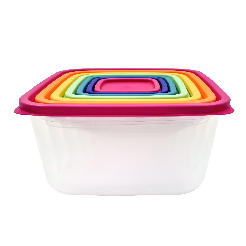 Best Food Storage - Plastic Rainbow Food Storage Set, Multi