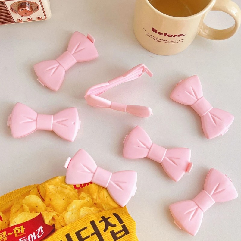 Food Storage Plastic Bag - 5PCS Kawaii Food Sealing Clip -