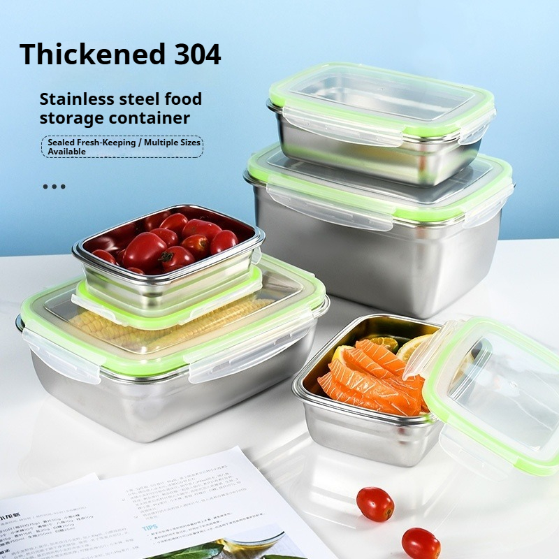 Food Storage Cabinet - 304 Stainless Steel Lunch Box Set