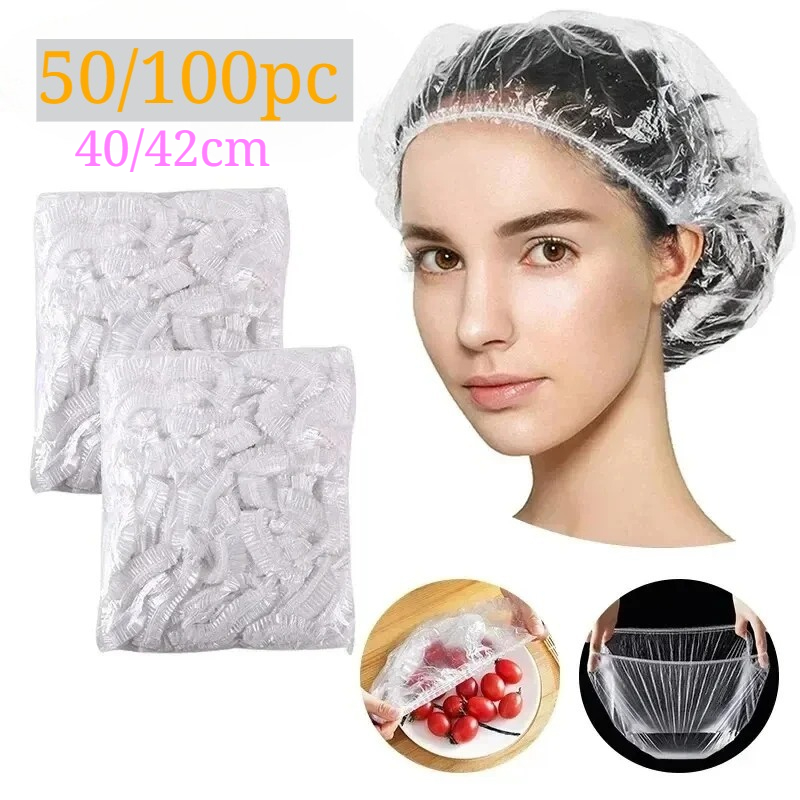 Food Storage Net - 50/100Pcs 40/42cm Disposable children Shower Cap