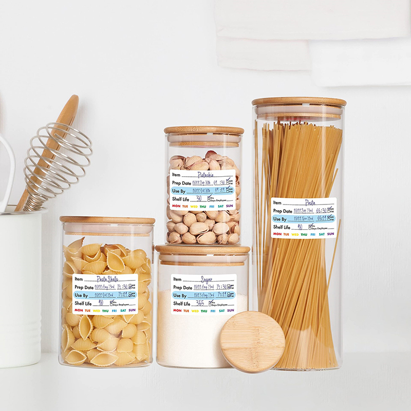 Food Storage Expiration Dates - 300Pcs/Roll Kitchen Date Food Sticker Label