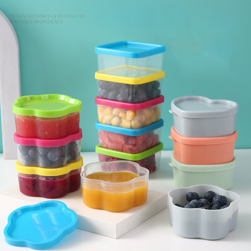 Food Storage Lunch Box - HUA HUA 8/9Pcs Mini Squeeze Bottle
