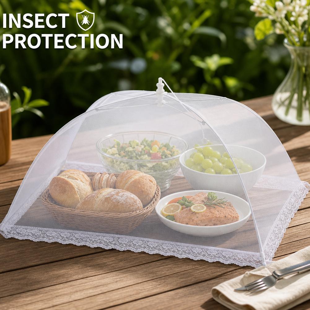 Food Storage Net - Foldable Food Cover Mesh Net Tent