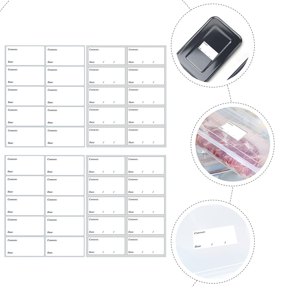 40Sheets Freezer Food Labels P - огляд і ціна Food Storage Expiration Dates