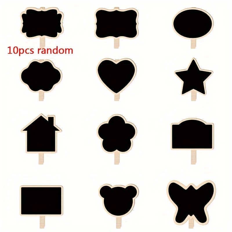 10/20Pcs Mini Chalkboard Clip  - огляд і ціна Food Storage Notes