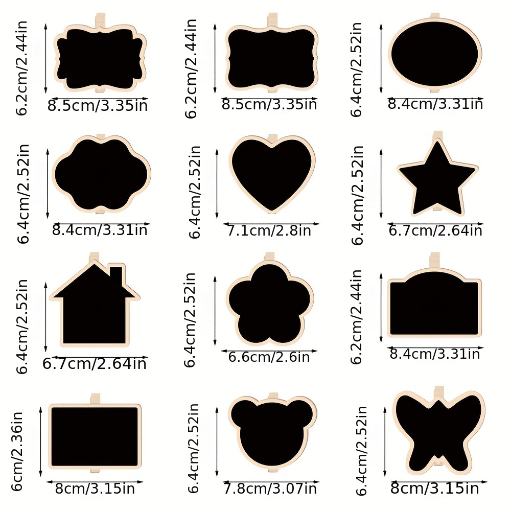 10/20Pcs Mini Chalkboard Clip  - огляд і ціна Food Storage Notes