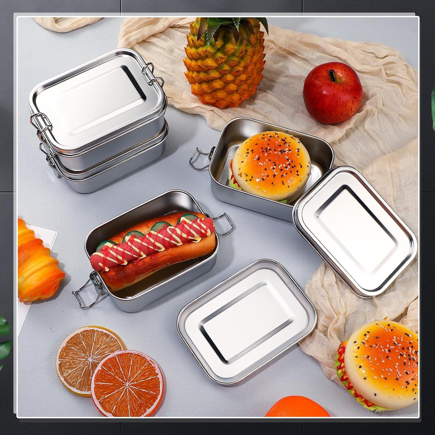 Stainless Steel Food Storage C - огляд і ціна Food Storage With Dividers