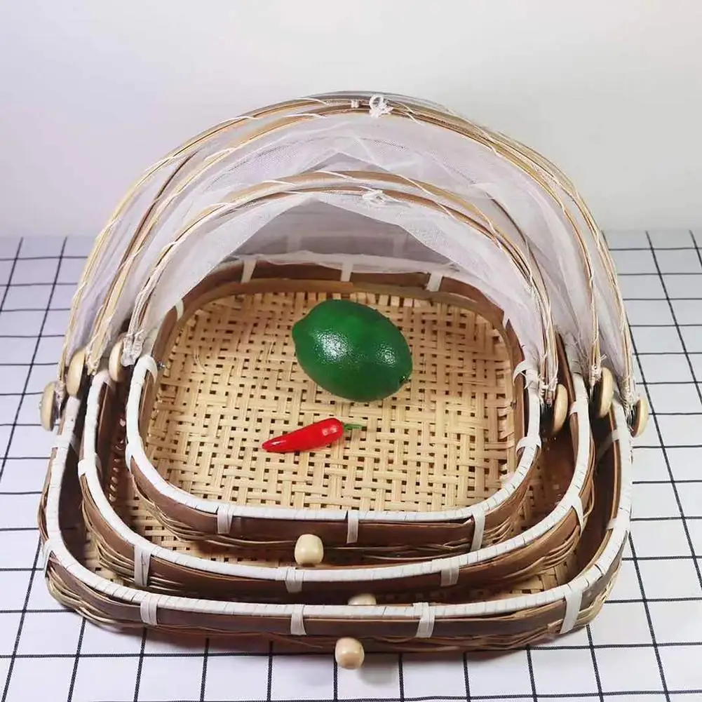 Hand-Woven Bamboo Food Serving - огляд і ціна Food Storage Net