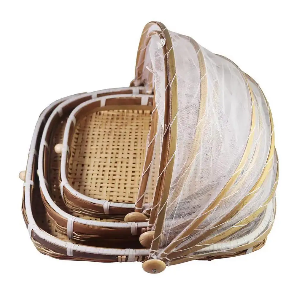Hand-Woven Bamboo Food Serving - огляд і ціна Food Storage Net