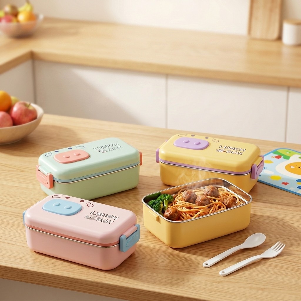 304 Stainless Steel Bento Box  - огляд і ціна Food Storage With Dividers