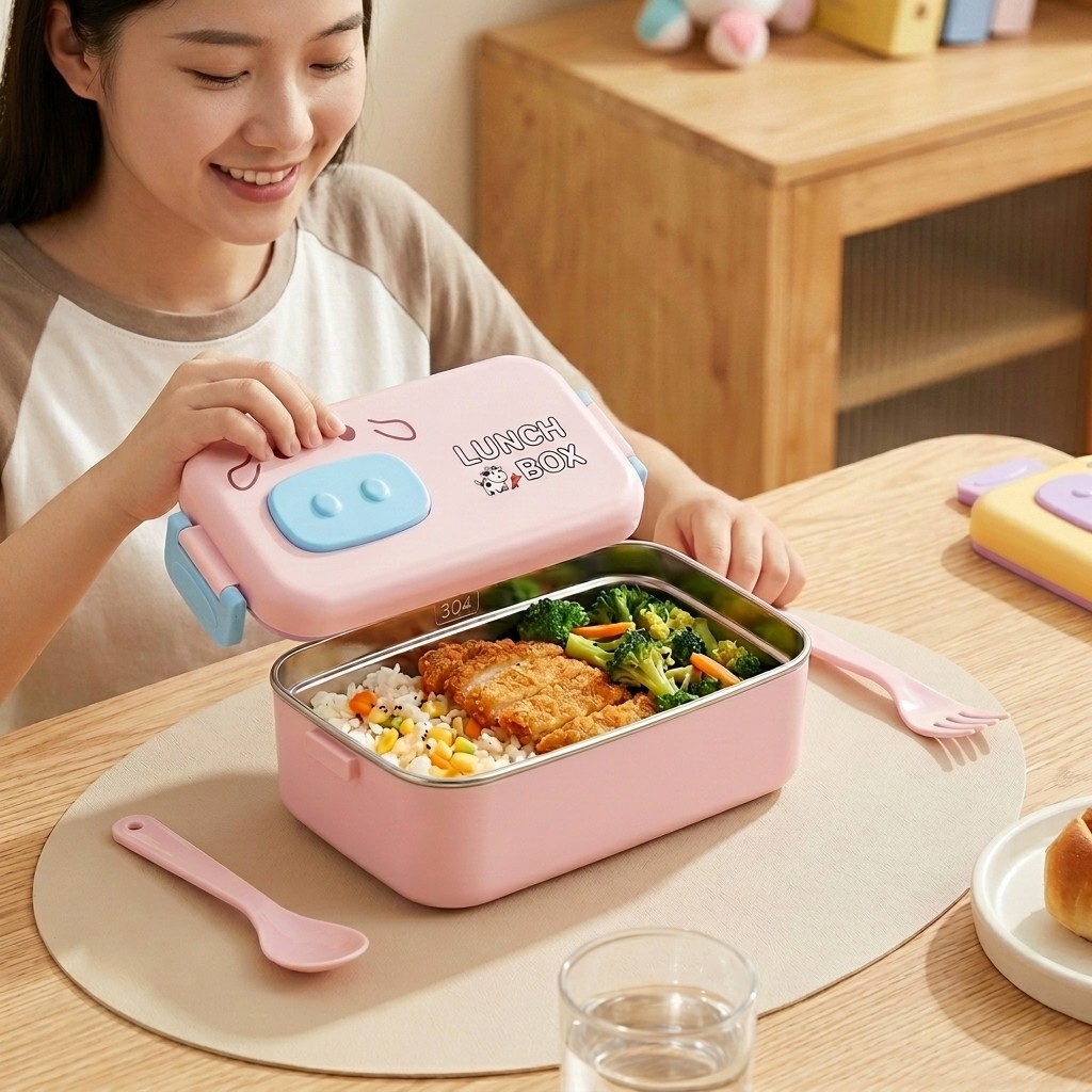 304 Stainless Steel Bento Box  - огляд і ціна Food Storage With Dividers