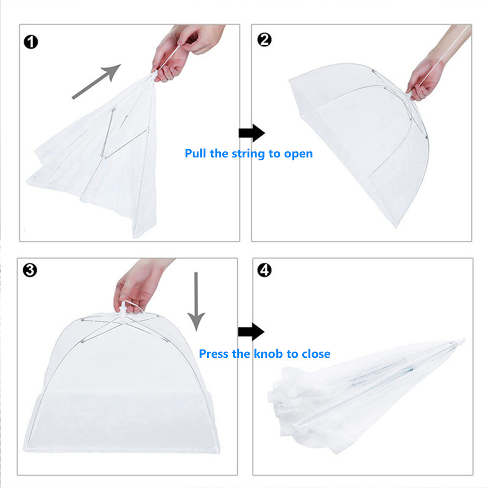 1-6pcs Foldable Food Mesh Cove - огляд і ціна Food Storage Net