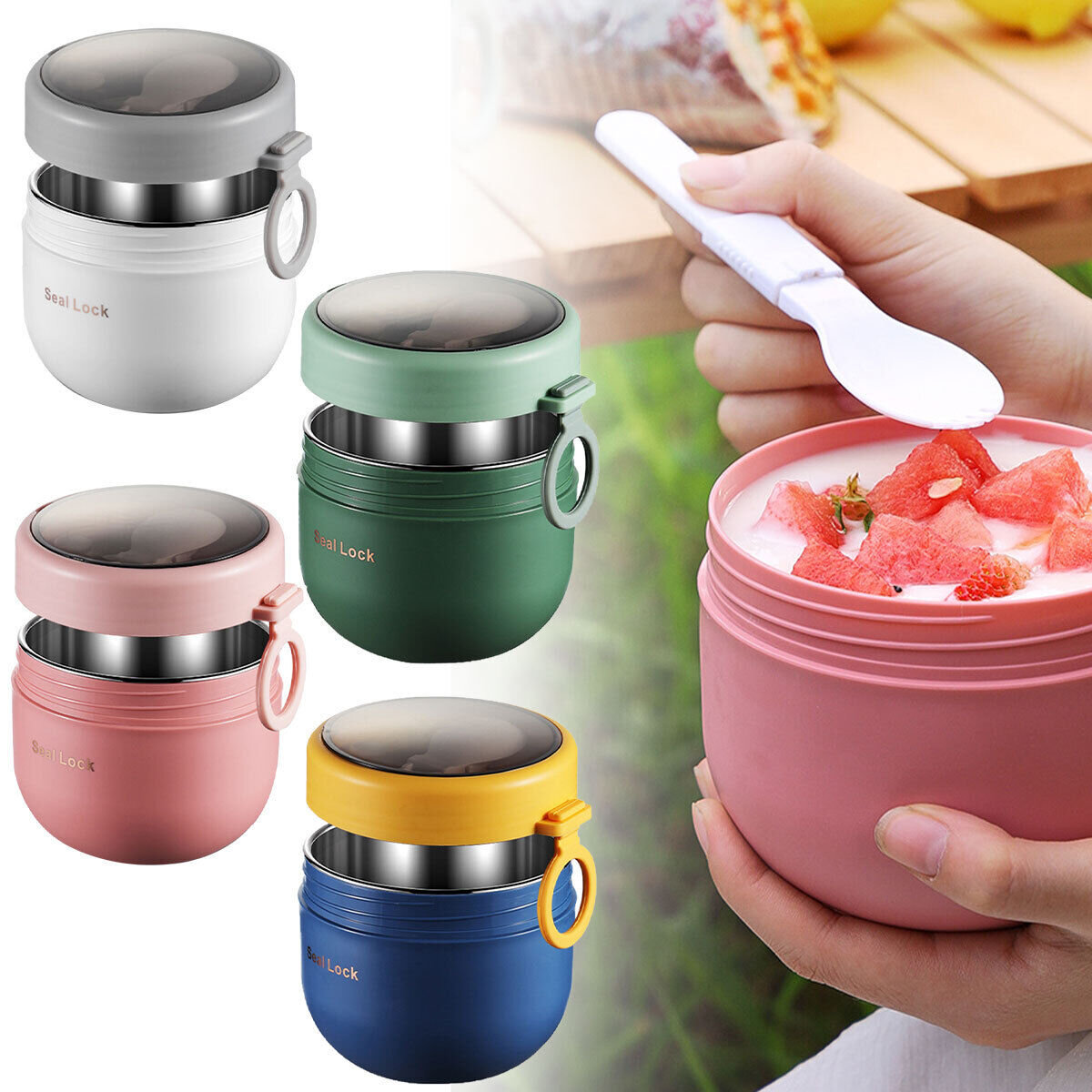 600ML Stainless Steel Lunch Bo - огляд і ціна Food Storage Thermos