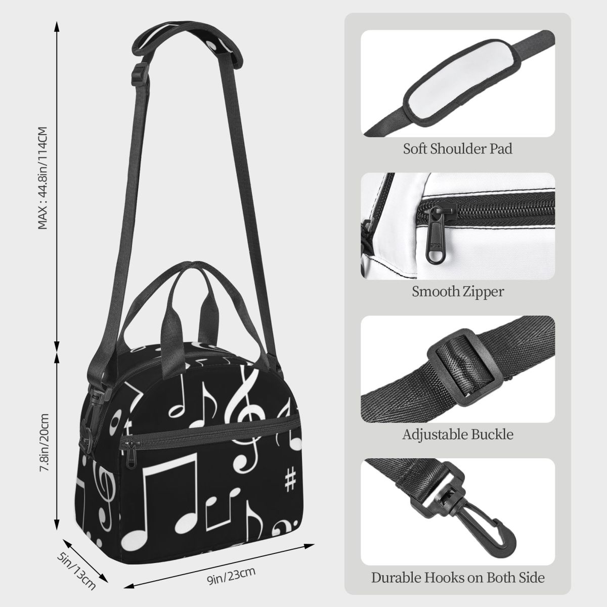 Music Notes Insulated Lunch Ba - огляд і ціна Food Storage Notes