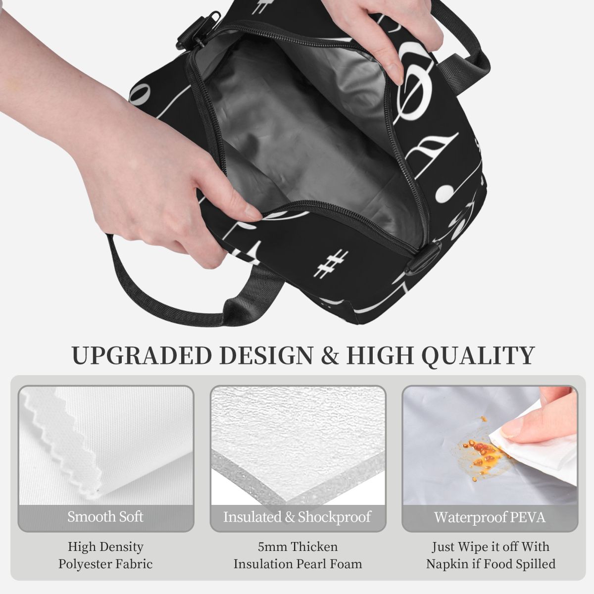 Music Notes Insulated Lunch Ba - огляд і ціна Food Storage Notes