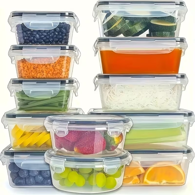 4-Piece Clear Food Storage Con - огляд і ціна Food Storage Order