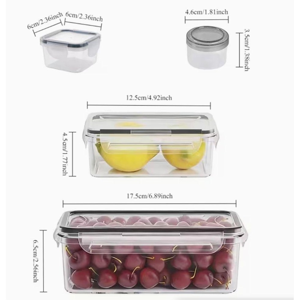 4-Piece Clear Food Storage Con - огляд і ціна Food Storage Order