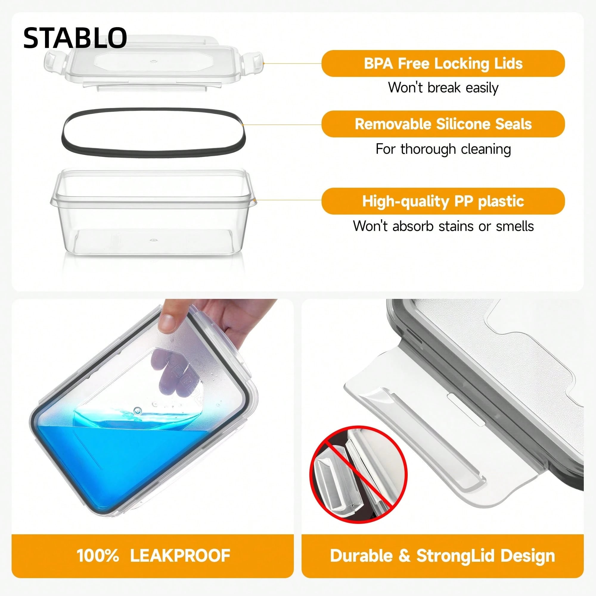 12 Plastic Sealed Food Storage - огляд і ціна Food Storage Lunch Box