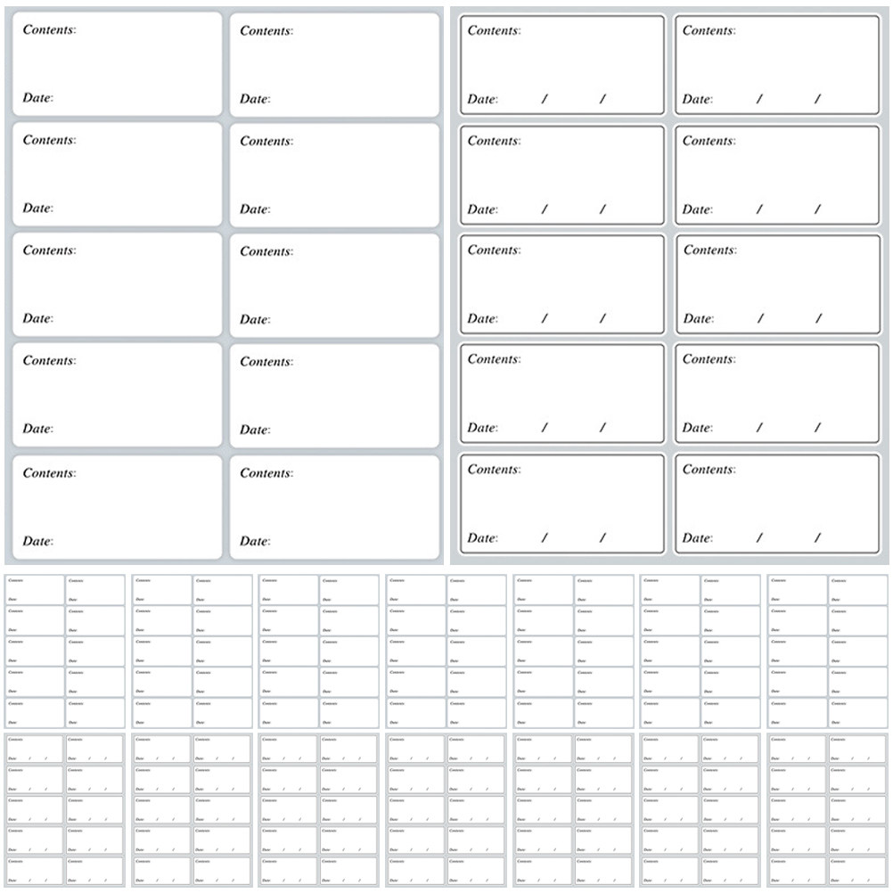 40 Sheets Food Labels Blank Mu - огляд і ціна Food Storage Expiration Dates