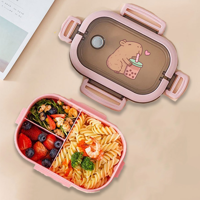 Capybara Bento Lunch Box Anime - огляд і ціна Food Storage Cabinet