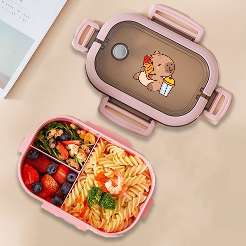 Capybara Bento Lunch Box Anime - огляд і ціна Food Storage Cabinet