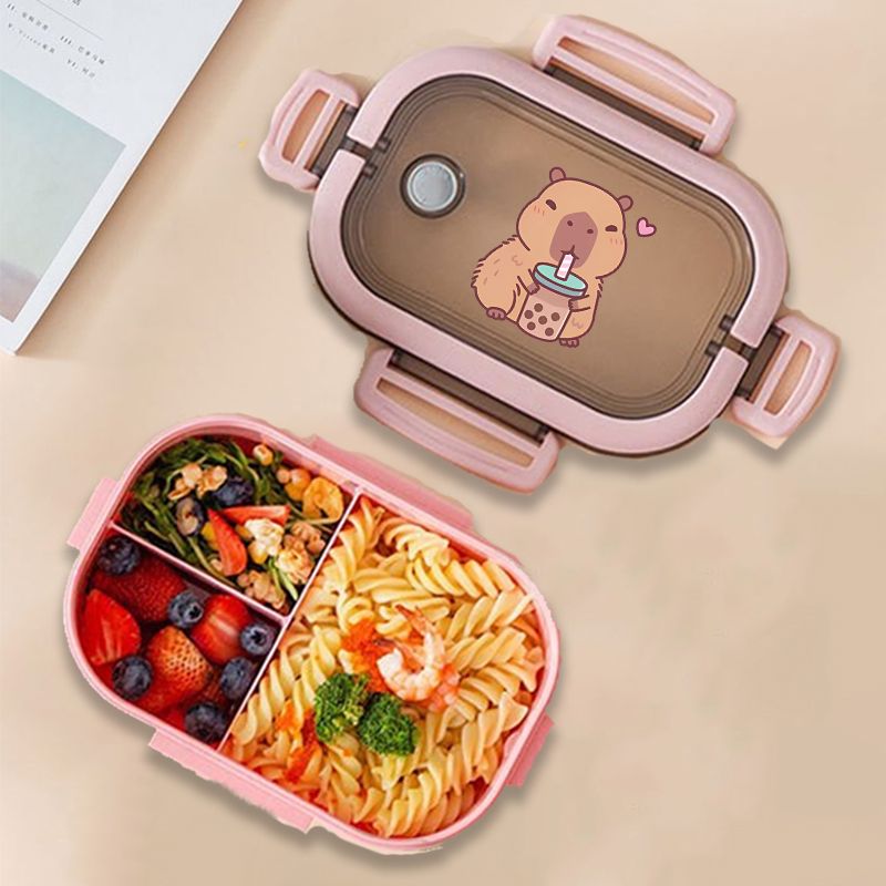 Capybara Bento Lunch Box Anime - огляд і ціна Food Storage Cabinet