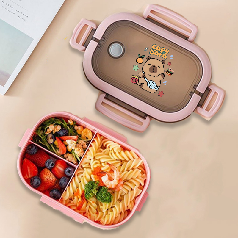 Capybara Bento Lunch Box Anime - огляд і ціна Food Storage Cabinet