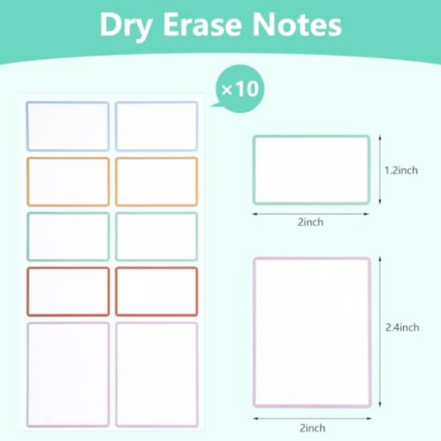 Dry Erase Sticker Labels Reusa - огляд і ціна Food Storage Notes