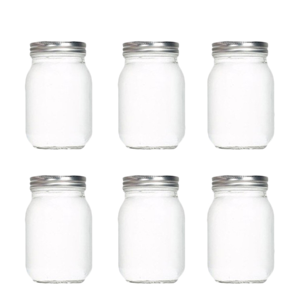 6Pcs Transparent Round Glass J - огляд і ціна Food Storage Lid