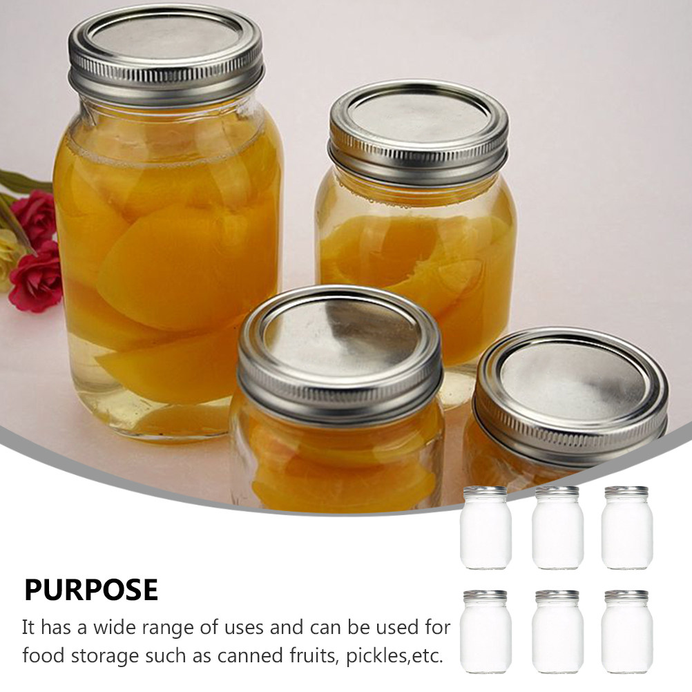 6Pcs Transparent Round Glass J - огляд і ціна Food Storage Lid