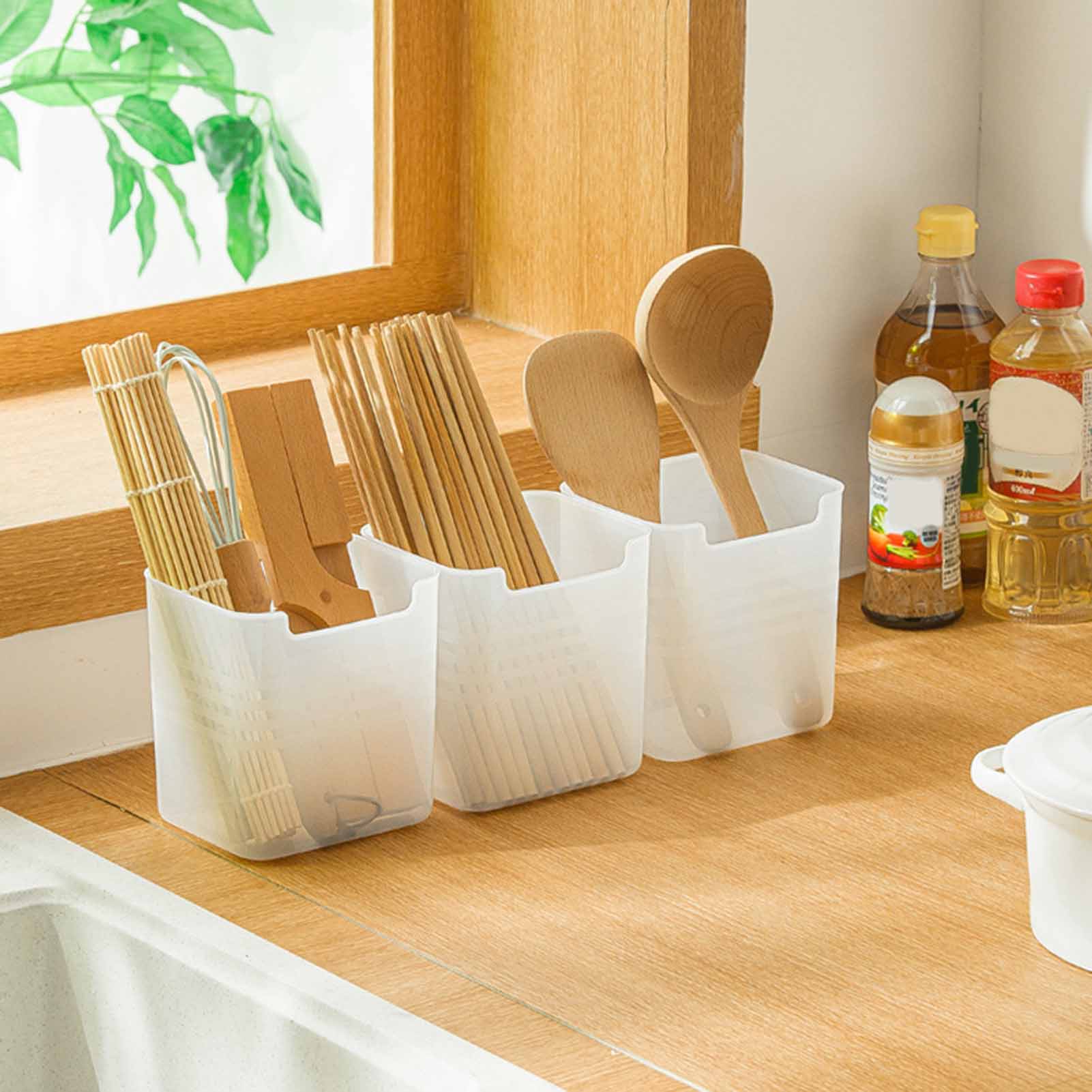 3pcs Kitchen Storage Basket 10 - огляд і ціна Food Storage With Dividers