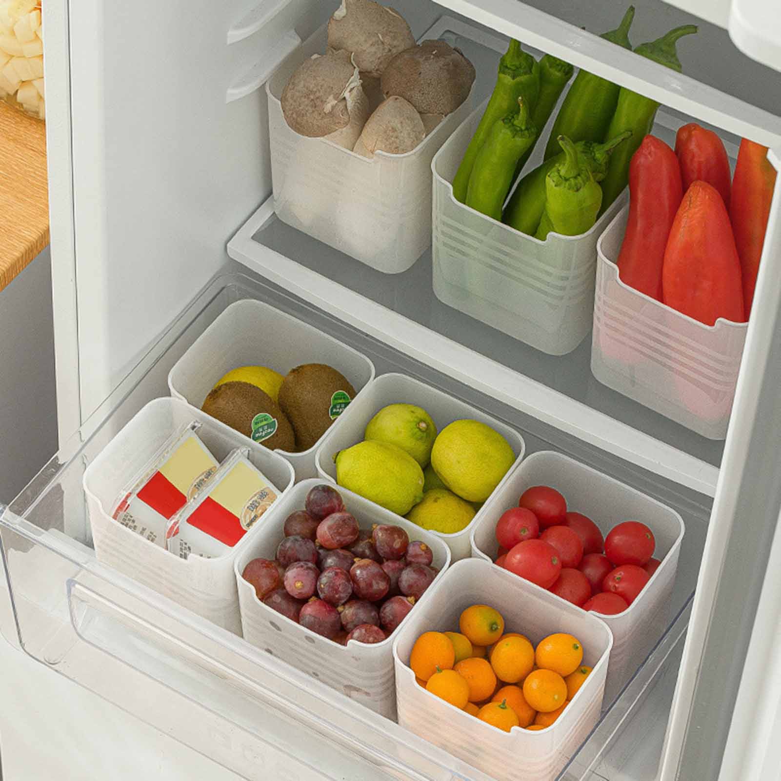 3pcs Kitchen Storage Basket 10 - огляд і ціна Food Storage With Dividers