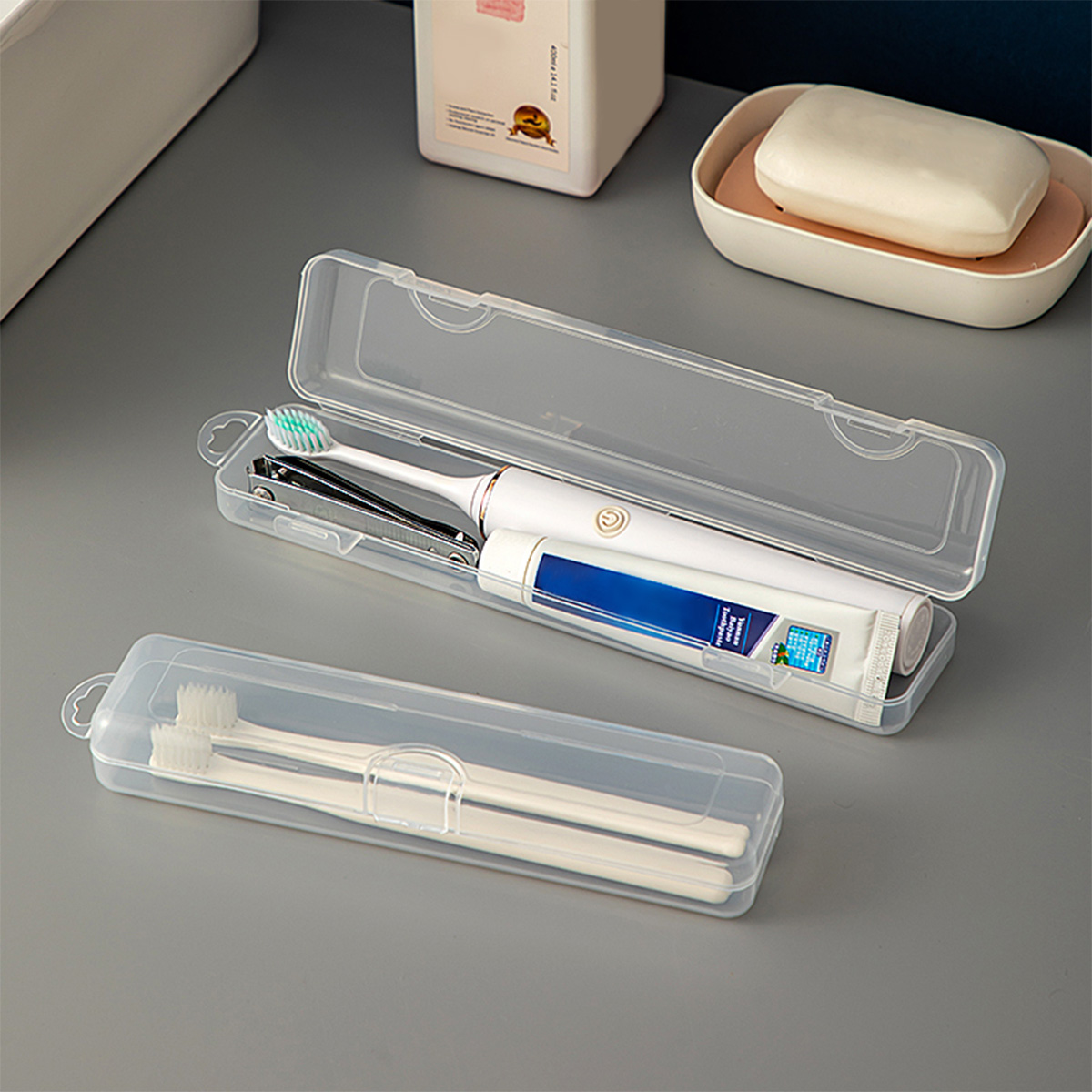 WORTHBUY Toothbrush Box Transp - огляд і ціна Food Storage With Dividers
