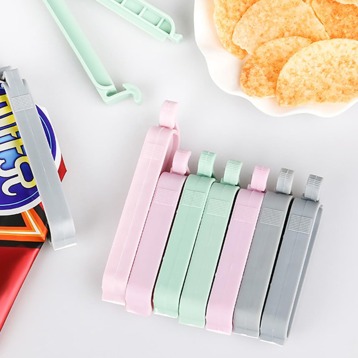 12pcs Mixed Color Plastic Seal - огляд і ціна Food Storage Plastic Bag