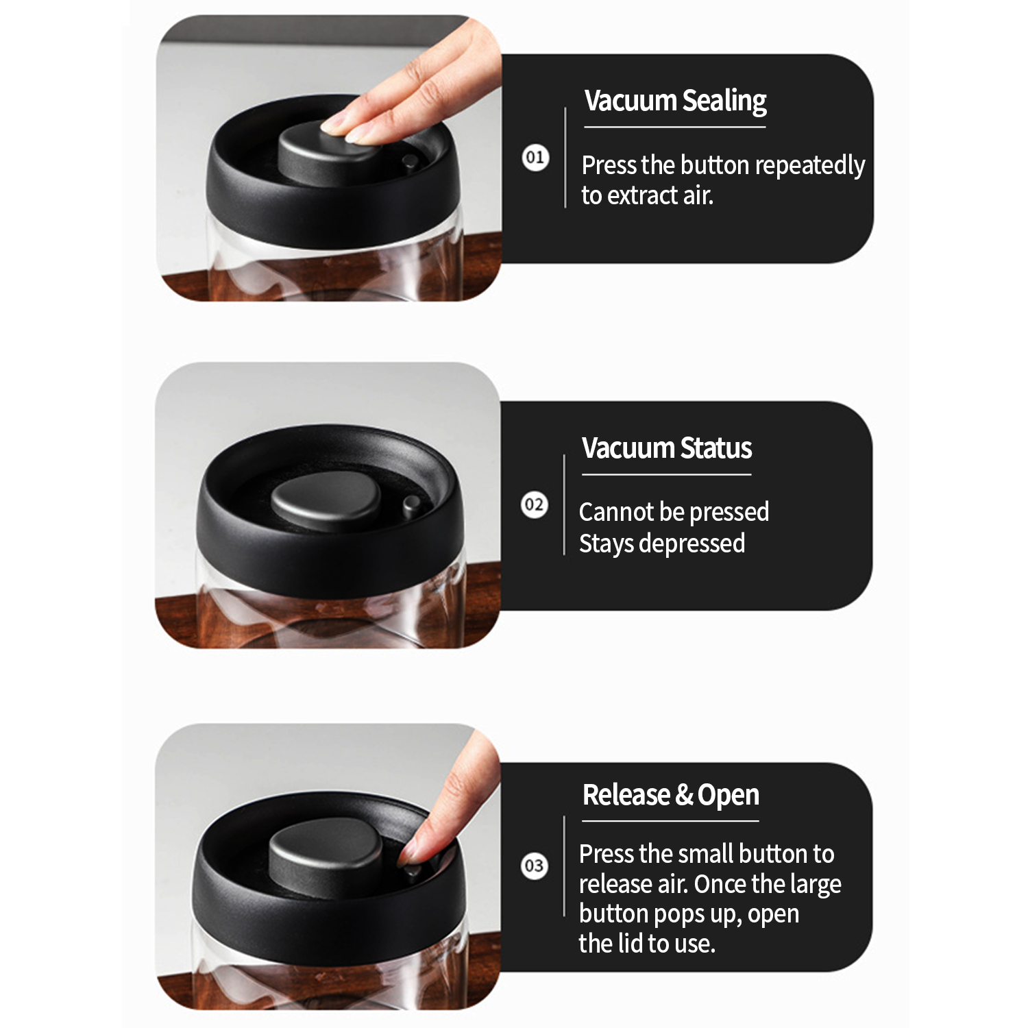 OANKR Vacuum Coffee Canister 5 - огляд і ціна Food Storage Order