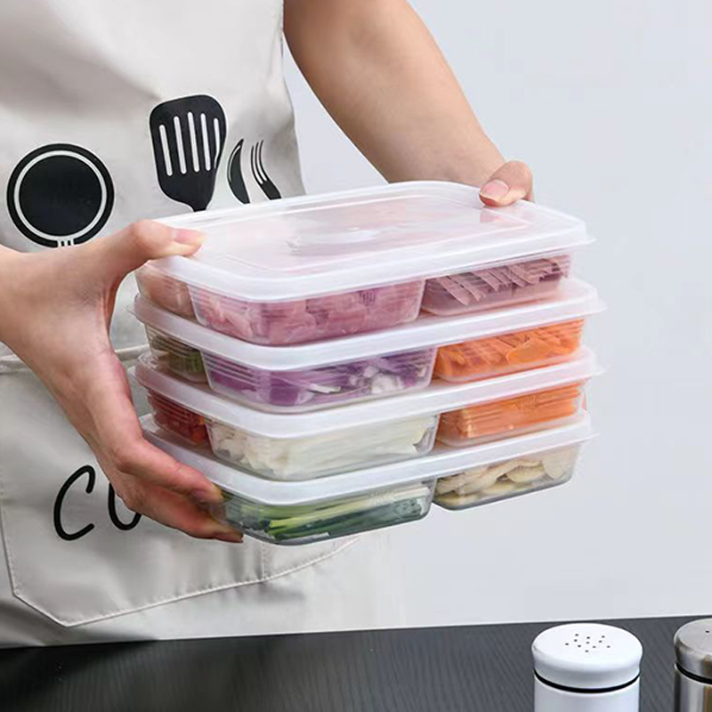New【4 Grids Plastic Storage Bo - огляд і ціна Food Storage Cabinet