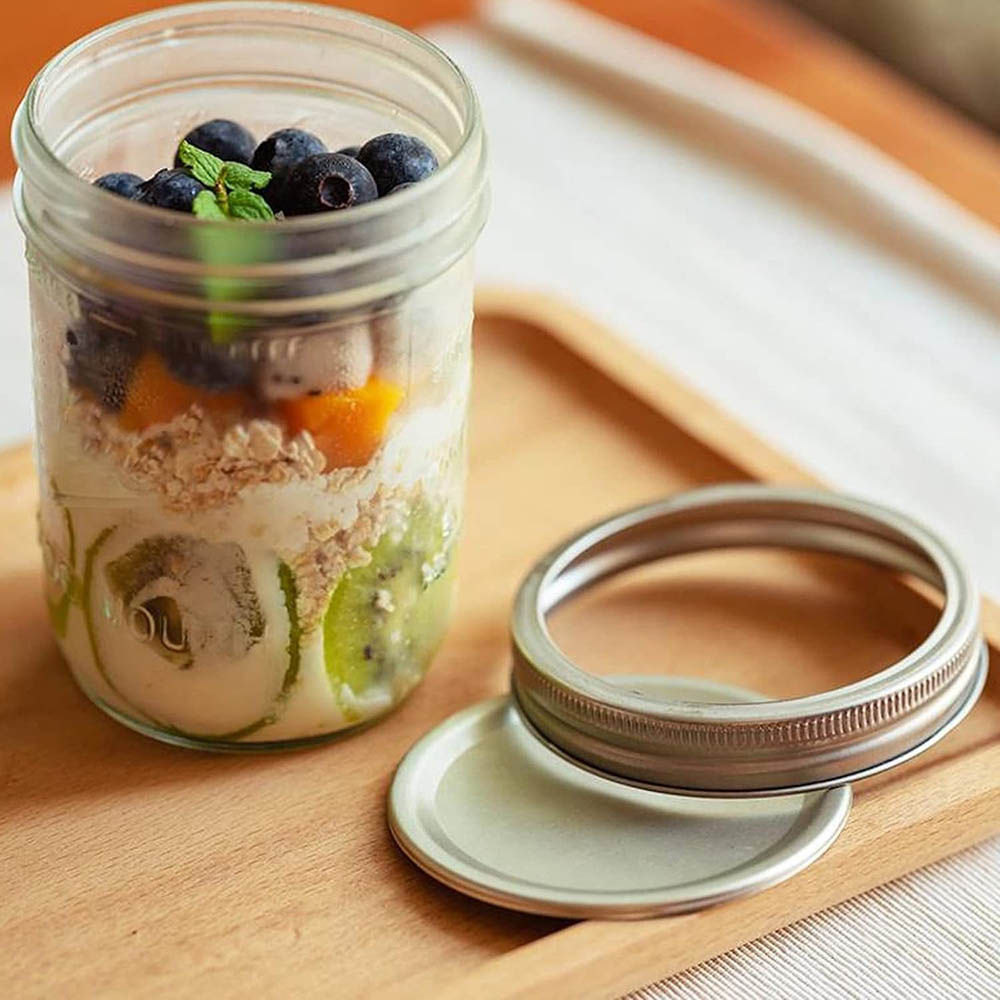 16oz Wide Mouth Mason Jars wit - огляд і ціна Food Storage Lid