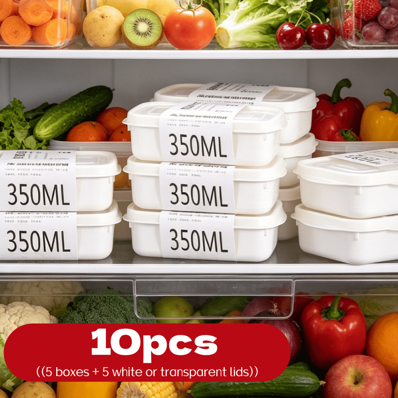 10Pcs Reusable Stackable Food  - огляд і ціна Food Storage Cabinet