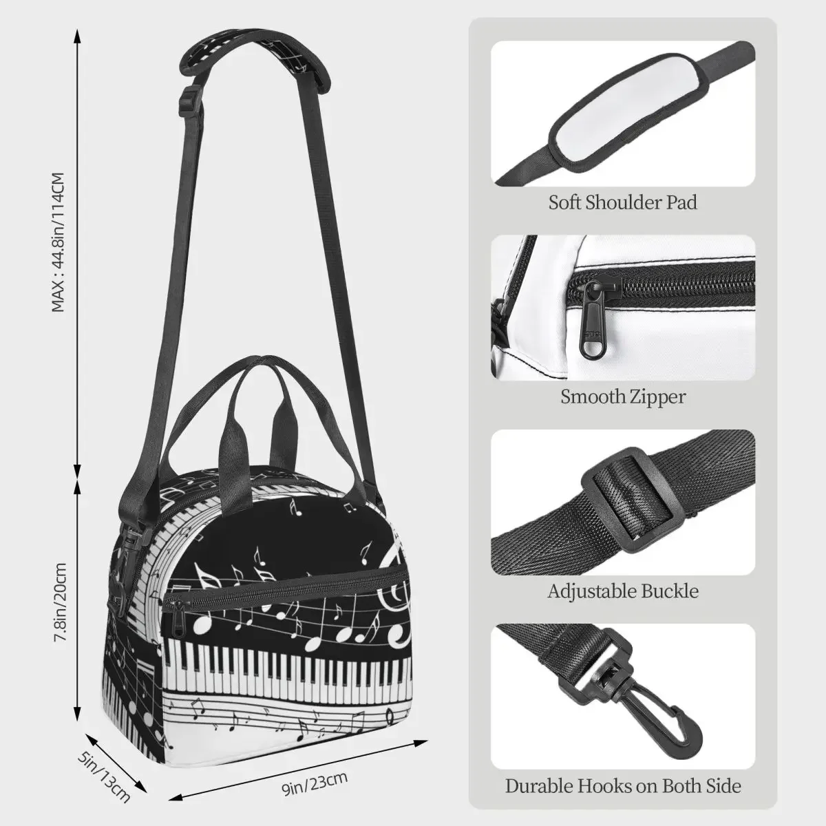 Abstract Piano Keys With Music - огляд і ціна Food Storage Notes