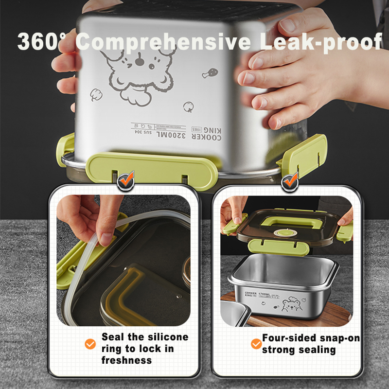 COOKER KING 420ml-6200ml Large - огляд і ціна Food Storage Lunch Box