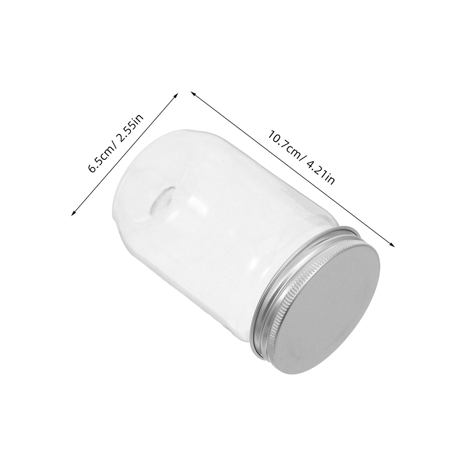 6Pcs Clear Plastic Mason Jars  - огляд і ціна Food Storage Lid