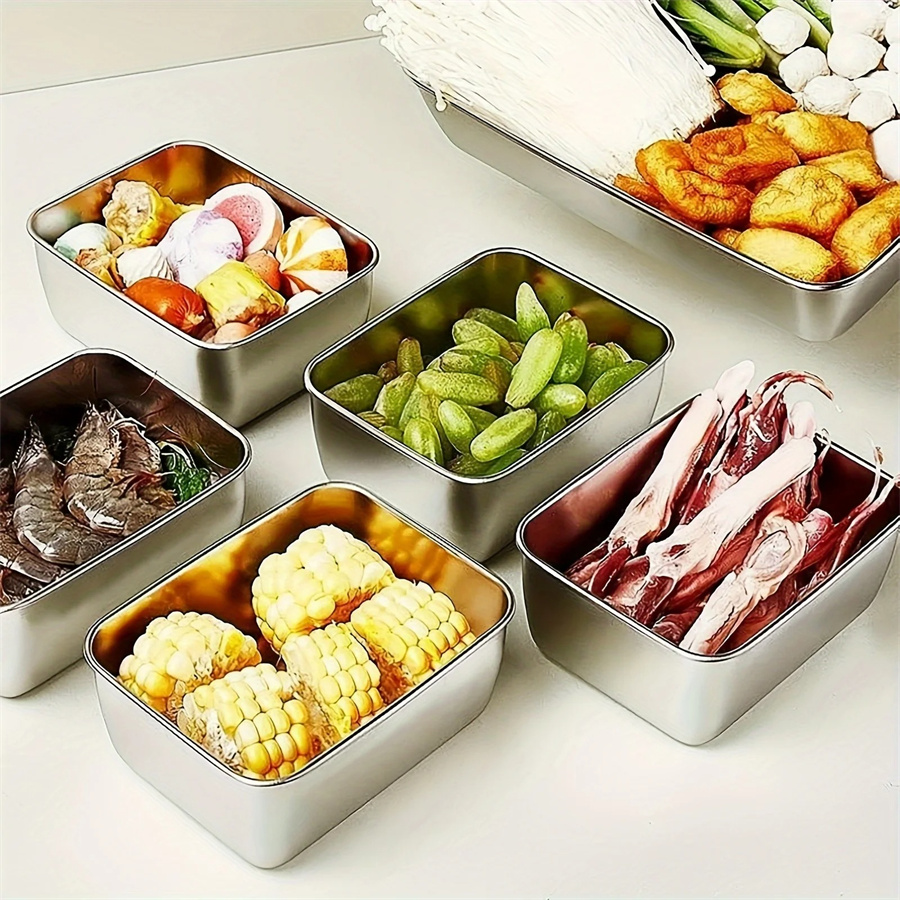 1/3/5pcs Stainless Steel Food  - огляд і ціна Food Storage Cabinet