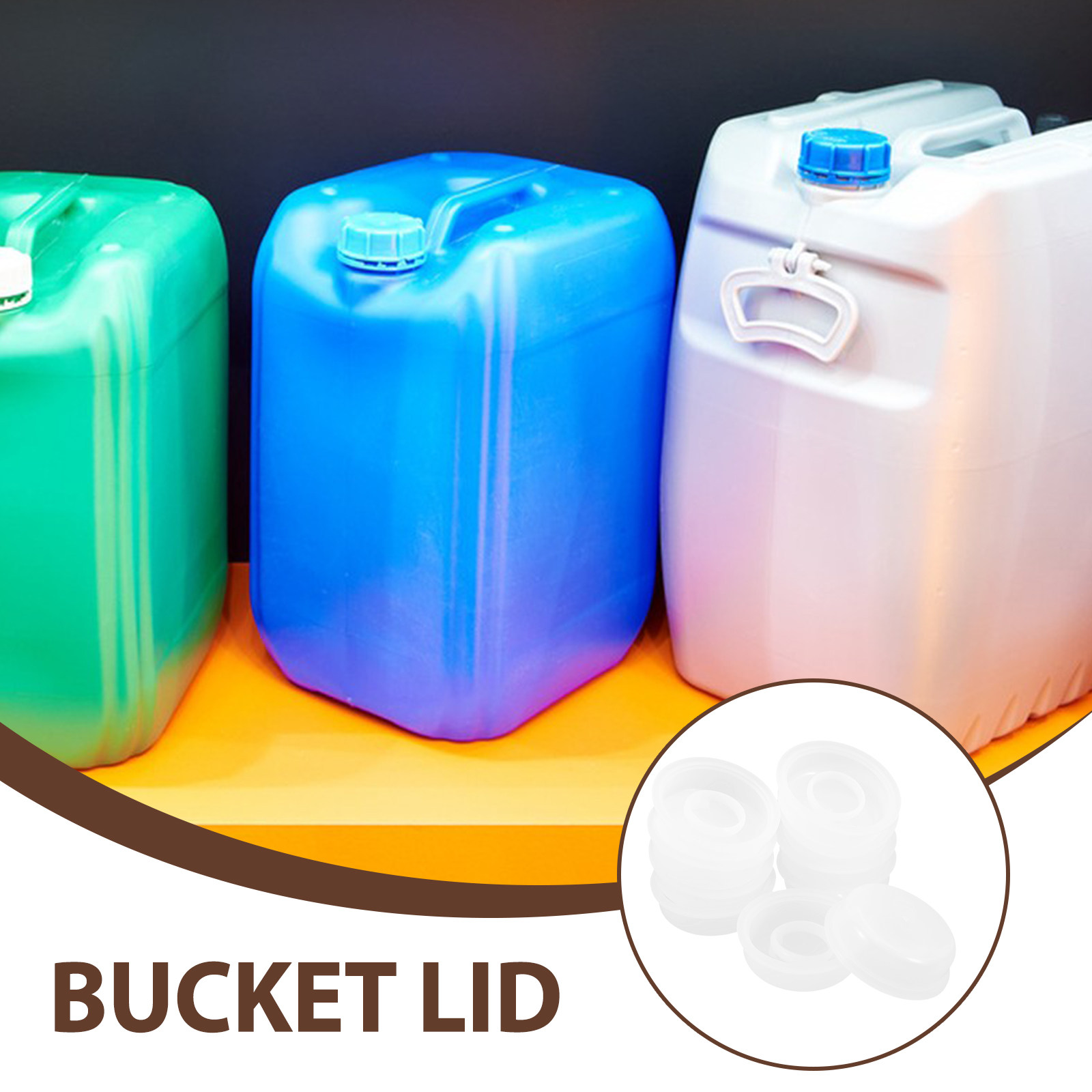 10Pcs Plastic Chemical Bucket  - огляд і ціна Food Storage Lid