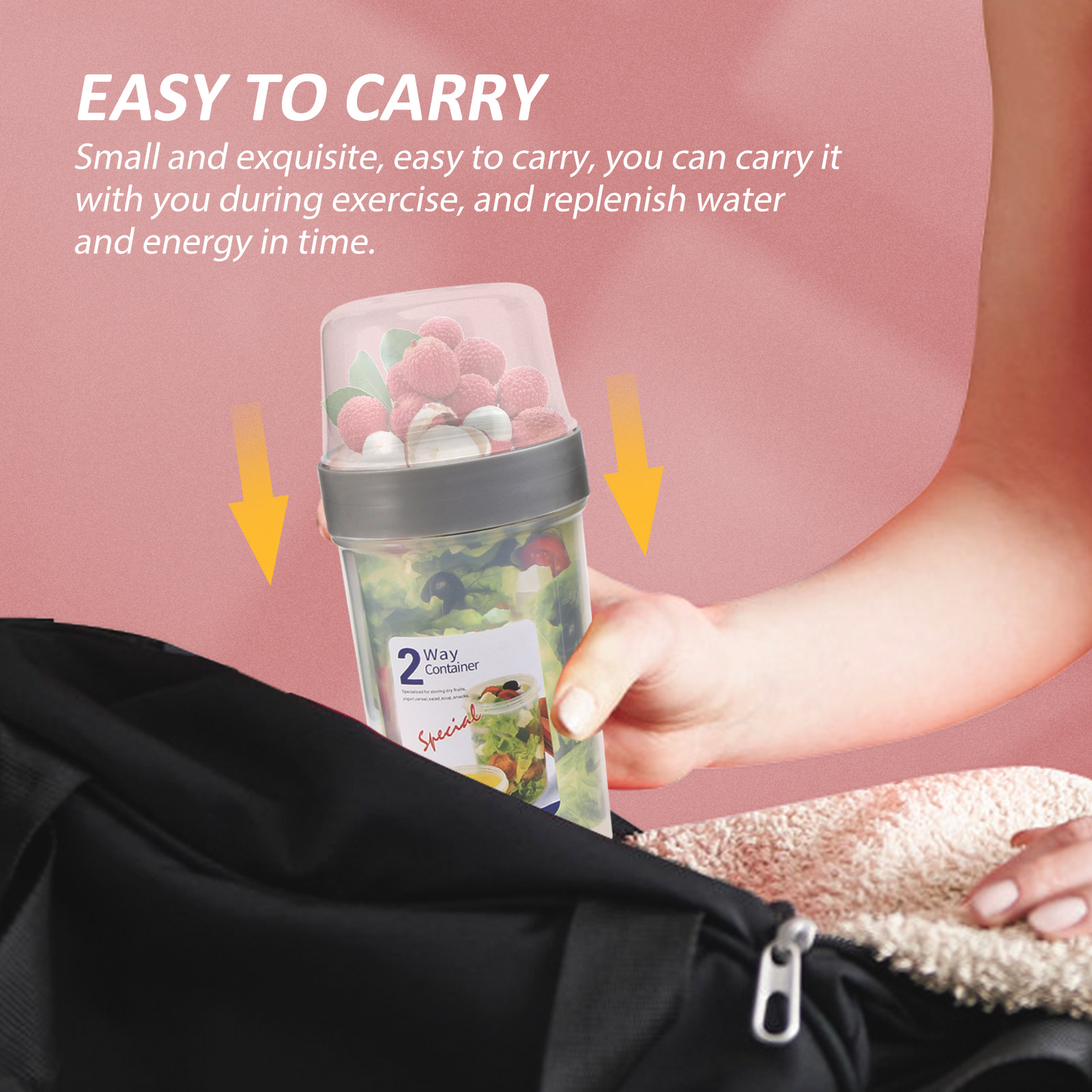 2Pcs Double Layer Sealing Stor - огляд і ціна Food Storage Lunch Box